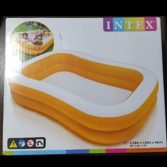 【新品未使用】 INTEX ビニールプール インテックス 家庭用 ファミリープール マンダリンオレンジ