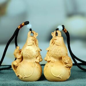  бесплатная доставка * новый продукт . растение гравюра netsuke .. золотой ... натуральный / натуральное дерево производства / ручная работа / умение скульптура / пара подарок / счастливый случай фэн-шуй . исключая . буддизм изобразительное искусство 