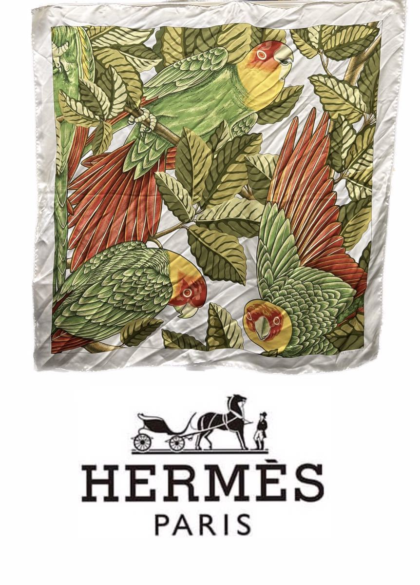 Yahoo!オークション -「hermes スカーフ 鳥」(エルメス) (え)の落札