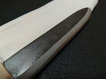 越後三条 石川製作所 間切 刃渡り約185mm(青紙鋼 刃厚約4.2mm)マキリ 狩猟 ナイフ_画像4