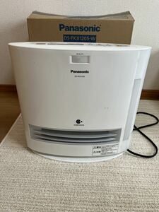 動作確認済み パナソニック セラミックファンヒーター 加湿機能付 ひとセンサー付 ナノイー搭載 ホワイト DS-FKX1205-W 着払い