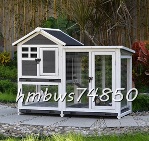 * rare goods * high quality * chicken small shop . pet holiday house house wooden is to small shop rainproof . corrosion rabbit breeding outdoors .. garden cleaning easy to do gray 