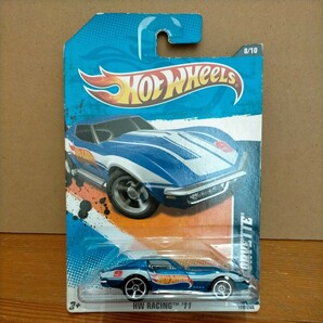 HOT WHEELS ホットウィール '69 (CHEVROLET) CORVETTE シボレー コルベット 青 レースチームの画像1