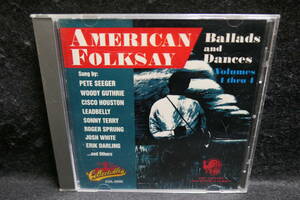 * бесплатная доставка * б/у CD* AMERICAN FOLKSAY / BALLADS DANCES / PETE SEEGER / WOODY GUTHRIE / CISCO HOUSTON / LEADBELLY др. 