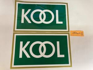 当時物 KOOL　クール　特大ステッカー２枚セット