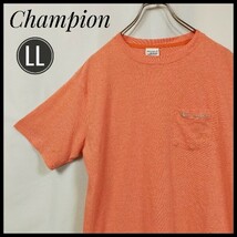 チャンピオン　半袖Ｔシャツ　ワンポイント刺繍ロゴ　Ｃｈａｍｐｉｏｎロゴ　ゆるだぼ　ビッグサイズ　ロゴＴ　クルーネック　ポケット有_画像1