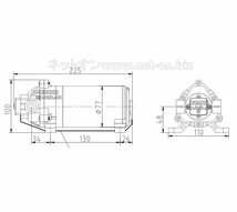 DC 12V (又は 24V ) 液体用ポンプ 液送 水道水 （ 高圧 仕様 8Bar 0.8MPa 5.5L/分） 噴霧器 12VDC_画像3