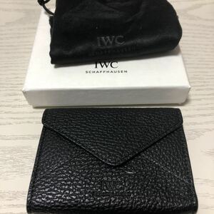 iwc レザーケース　名刺入れ　カードケース　未使用品　インターナショナルウォッチカンパニー　international watch co. ノベルティー