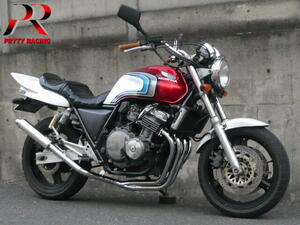 プリティー HONDA CB400SF nc31 R/S ～ 4-1管 50.8π ALサイレンサー メッキ マフラー