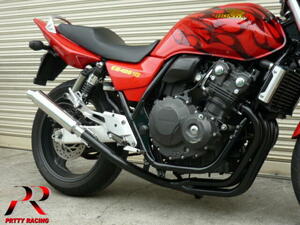 プリティー HONDA CB400SF REVO NC42 4-1管 50.8π ALサイレンサー マフラー 黒