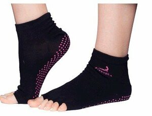 [ well-selling goods ]PierYoga organic material. socks slip prevention attaching finger none . fingers socks black 