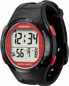 ウォッチ万歩計 WATCH MANPO TM-510(B/R) （山佐 YAMASA ヤマサ）電波時計 腕時計 万歩計 時計 歩数計