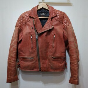 70年代 ドルチェ&ガッバーナ モーターサイクル ライダースジャケット D&G Motor Cycle Leather Wear メンズ M相当 70s ヴィンテージ