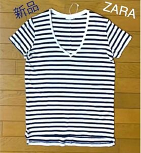 ZARA ボーダー Tシャツ/カットソー/トップス ボーダーカットソー ボーダーTシャツ 無印良品