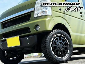 オフ系 エブリイバン DA17V DA64V DA62V 新品 14インチ タイヤホイール セット 4本 ヨコハマ ジオランダー XAT G016 155/65R14