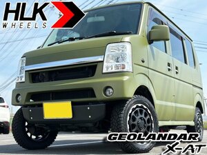 オフ系 エブリイバン DA17V DA64V DA62V 新品 14インチ タイヤホイール セット 4本 ヨコハマ ジオランダー XAT G016 155/65R14