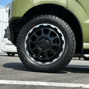 オフ系 エブリイバン DA17V DA64V DA62V 新品 14インチ タイヤホイール セット 4本 ヨコハマ ジオランダー XAT G016 155/65R14