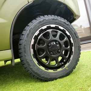 人気セット 14インチ 155/65R14 トーヨー オープンカントリー RT ホワイトレター タイヤ ホイール 新品 4本セット 軽トラ 軽バン 純正車高