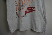 グッドプリントUSA製90sビンテージNIKEナイキ半袖クルーネックプリントTシャツL霜降りグレー100綿アメカジスポーツストリートnr23774_画像4