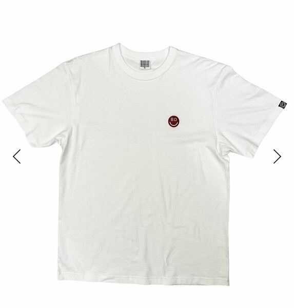 BEACHED DAYS ビーチドデイズ / スマイルTee ホワイト　ＸＬサイズ　サーフィンアパレルTシャツ半袖Tシャツ WHITE スマイル　RED