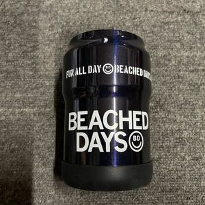 BEACHED DAYS ビーチドデイズ CAN Holder 350ml カンホルダー キャンプ/保冷/アウトドア真空断熱缶ホルダー　ネイビー