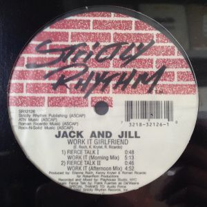 12inchレコード　JACK & JILL / WORK IT GIRLFRIEND