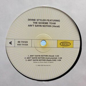 12inchレコード　DIVINE STYLER / AIN'T SAYIN NOTHIN