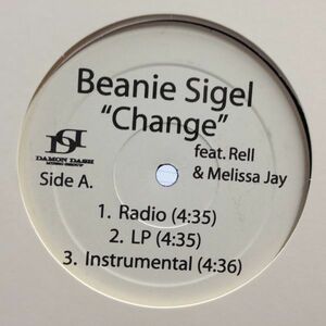 12inchレコード　BEANIE SIGEL / CHANGE feat. RELL & MELISSA JAY