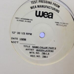 12inchレコード　QUEEN LATIFAH / NAME CALLIN' PART II