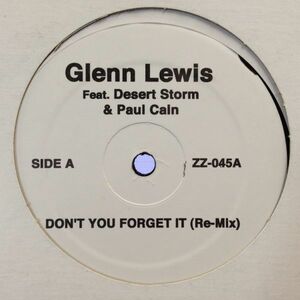 12inchレコード GLENN LEWIS / DON'T YOU FORGET IT (REMIX) feat. DESERT STORM & PAUL CAIN