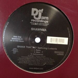 12inchレコード SHAWNNA / SHAKE THAT SHIT feat. LUDACRIS