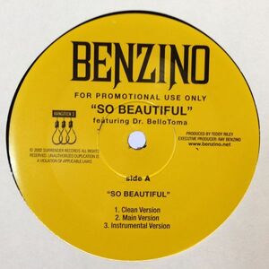 12inchレコード BENZINO / SO BEAUTIFUL feat. DR. BELLOTOMA