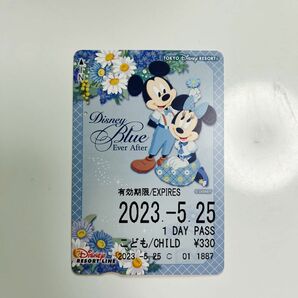 ディズニーリゾートライン　切符　使用済み　ミッキー　　ミニー　Disney Blue Ever After 発売日