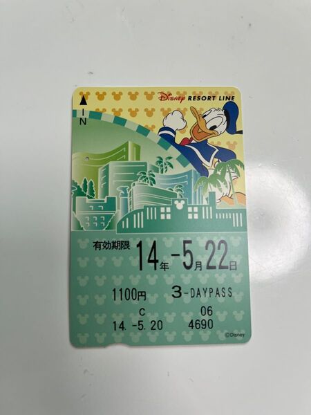 ディズニーリゾートライン 2014 ドナルド 使用済み