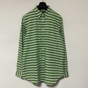 美品 アーカイブ AD 2004 コムデギャルソン オム PLUS ボーダー ストライプ シャツ COMME des GARCONS homme shirt コレクション 川久保