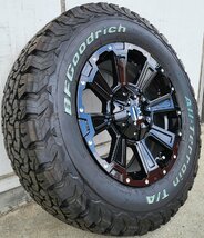 デリカD5 エクストレイル C-HR クロスロード タイヤホイール 16インチ DeathRock BF グッドリッチ A/T KO2 225/70R16 215/70R16 235/70R16_画像2