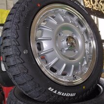 新発売 Noel アゲ系 軽トラ 軽バン 要リフトアップ ハイゼット エヴリィ アトレー MONSTA RT ハイブリッド 165/65R14 14インチ_画像1