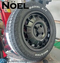 デリカミニ タフト ハスラー スペーシアギア マッドスター ラジアル AT 165/65R14 14インチ ホワイトレター タイヤホイールセット_画像4