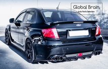 スバル インプレッサ WRX STI GVB GVF 後期 リア サイド プリッター スパッツ /アンダー エクステンション ディフューザー カナード_画像2