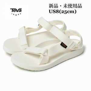 TEVA テバ ORIGINAL UNIVERSAL オリジナル ユニバーサル サンダル ブライトホワイト レディース レジャー アウトドア US8