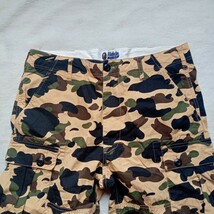 A BATHING APE ア ベイシング エイプ サルカモ ショートパンツ L 迷彩★ハーフパンツ カモフラ 迷彩柄 カモフラ柄 ショーツ_画像3