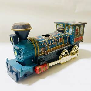 * prompt decision * Showa Retro antique tray do Mark tin plate toy steam locomotiv antique Western TRADEMARKMODERNTOYS