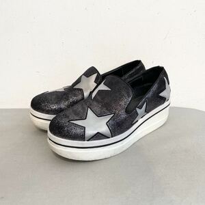 STELLA McCARTNEY/slip-on/star/black/ladies/ステラマッカートニー/スリッポン/星/黒色/レディース