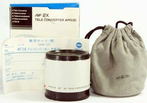 G16中古品 ミノルタ AF 2倍テレコンバーター APO D