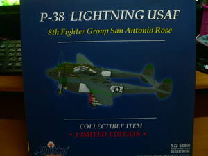 ウイッティ・ウィングス　020-010　1/72　P-38　ライトニング　USAF 第8空軍　サン・アントニオ・ローズ