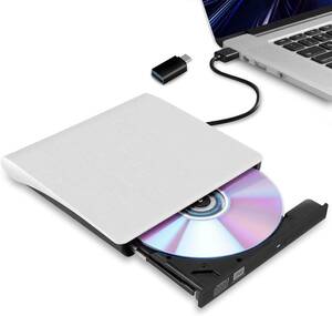 外付け DVDドライブ USB 3.0 type-c 外付CD・DVDドライブ CD/DVDプレーヤー 外付け光学ドライブ PC外付けドライブ ポータブルドライブ CD/