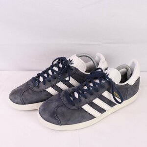 GAZELLE 26.5cm/adidas ガゼル ガッツレー アディダス スニーカー グレー 白 ホワイト 中古 古着 メンズ ad4292