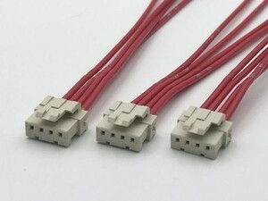 【赤JAM-SN配線4PF3s】送料込 ◆補修/修理に◆ Defi メーターハーネス コネクター カプラー 配線付き 4P 検) ADVANCE Racer Gauge 純正