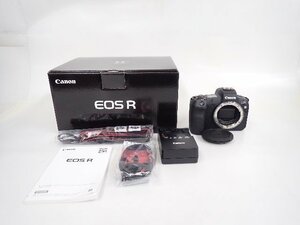 【美品】 Canon キャノン EOS R ミラーレス一眼カメラ ボディ 説明書/元箱付 ∴ 6AAFB-1