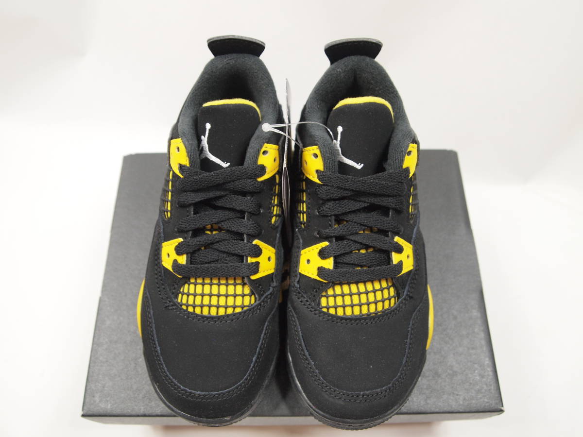 h013 新品 Nike Air Jordan 4 Retro(PS) Thunder(2023)ナイキ エア